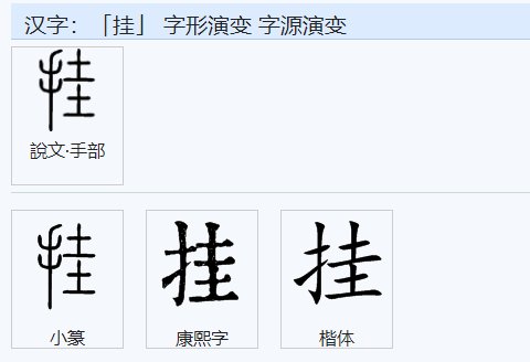 gua是什么字？