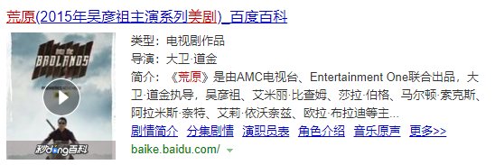 吴彦祖演的美剧叫什么