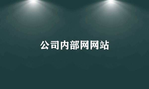 公司内部网网站