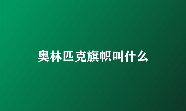 奥林匹克旗帜叫什么