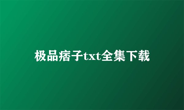 极品痞子txt全集下载