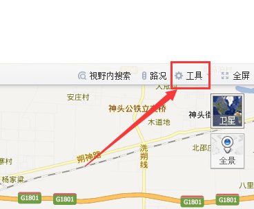 百度地图工具栏在哪里