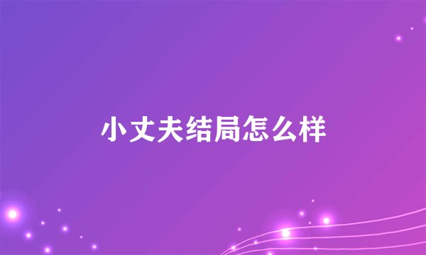 小丈夫结局怎么样