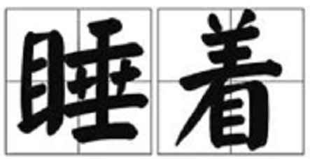 睡着的拼音怎么写？