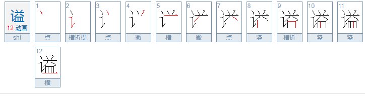 谥字怎么读？