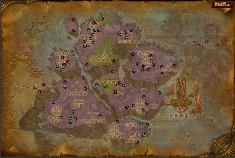 魔兽世界外域哪些地图矿多,分别是什么矿.