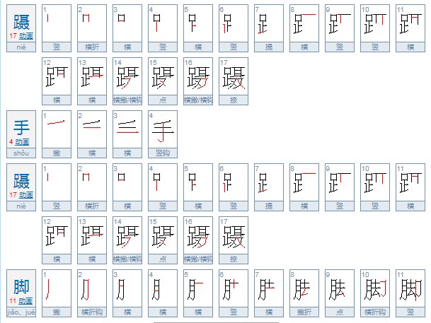 摄手摄脚和蹑手蹑脚什么区别