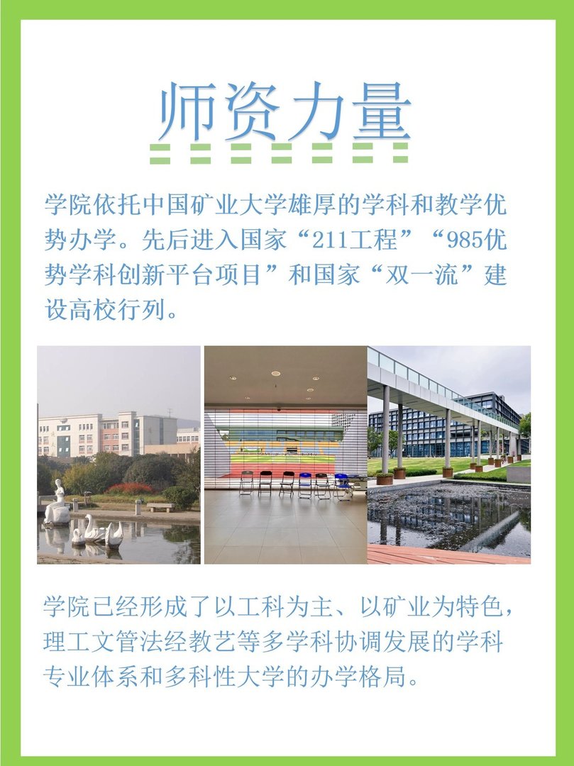 中国矿业大学徐海学院师资力量怎么样?