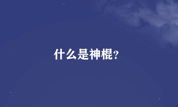 什么是神棍？