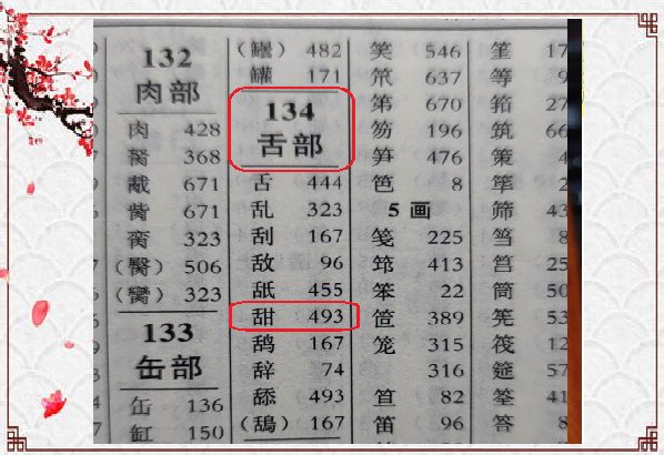 甜的偏旁部首是什么