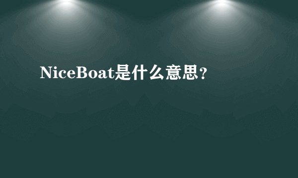 NiceBoat是什么意思？