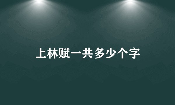 上林赋一共多少个字
