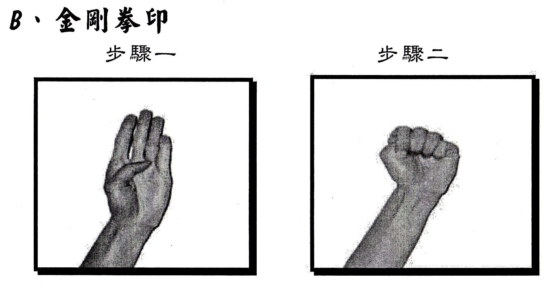 金刚指的道教手印