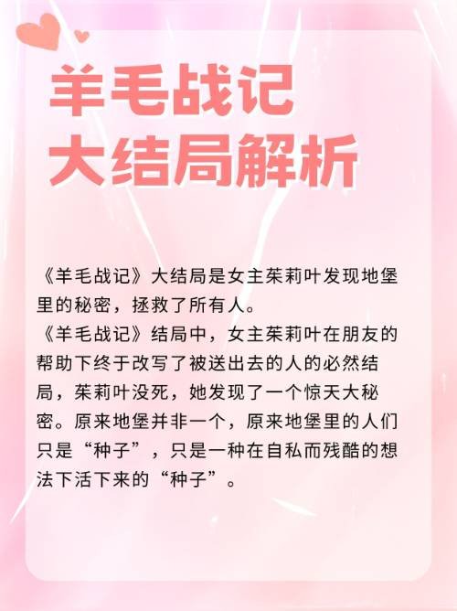 羊毛战记大结局解析