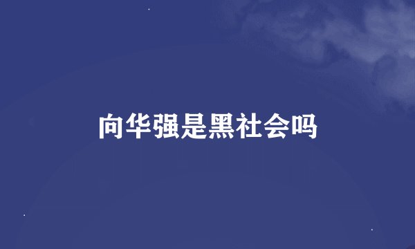 向华强是黑社会吗