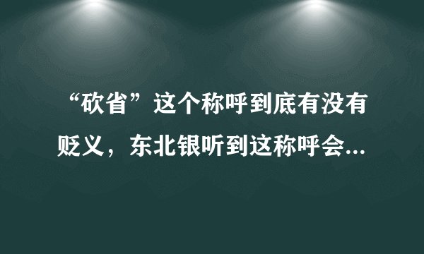 “砍省”这个称呼到底有没有贬义，东北银听到这称呼会爆发吗？