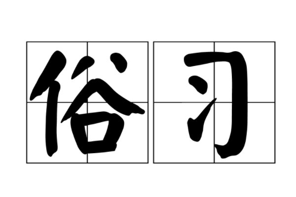 习以成俗什么意思