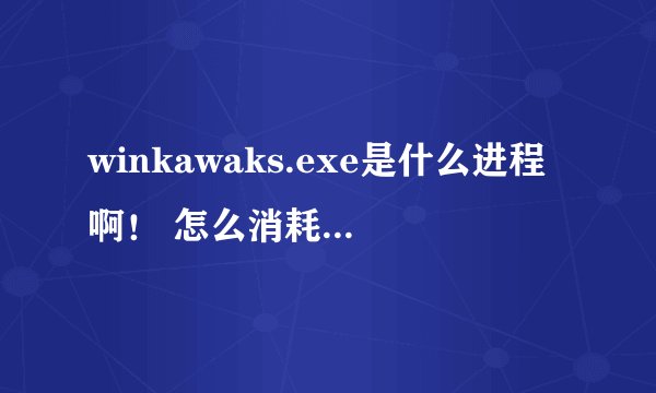 winkawaks.exe是什么进程啊！ 怎么消耗CPU使用率可达％50之多那？！！