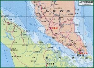 马六甲海峡地图