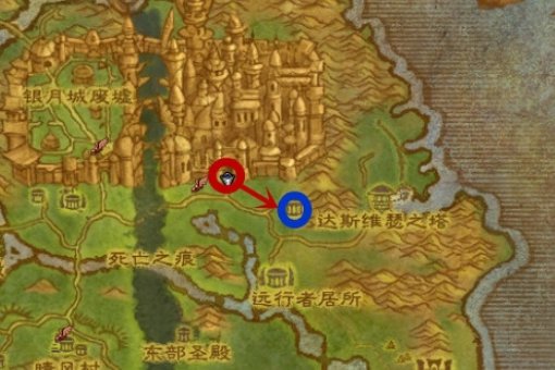 WOW中银月城声望达到崇拜了，去哪里领坐骑