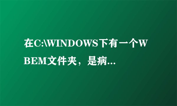在C:\WINDOWS下有一个WBEM文件夹，是病毒吗。里面就两个文件。