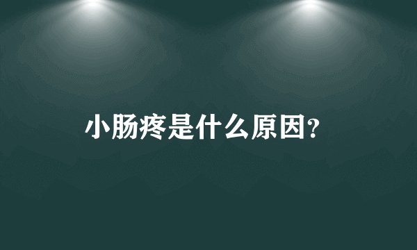 小肠疼是什么原因？