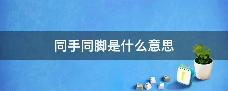 同手同脚是什么意思