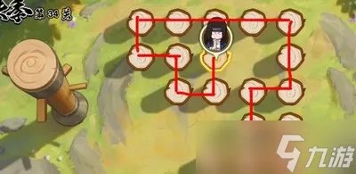 火影忍者功夫怎么通关一笔画34关 34关图文画法路线