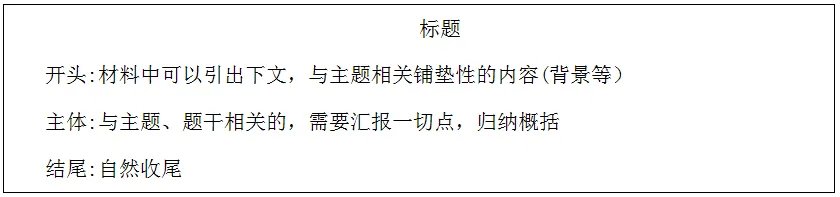 申论公文写作常见的五种格式