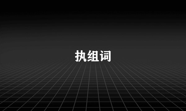 执组词