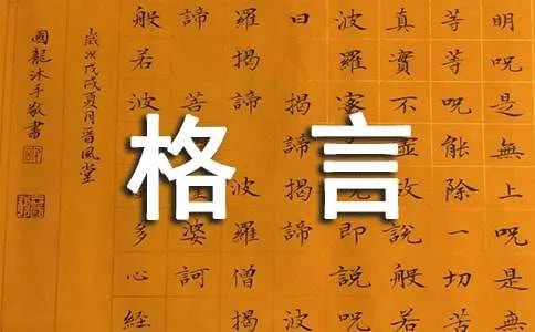 我喜欢的格言作文200字