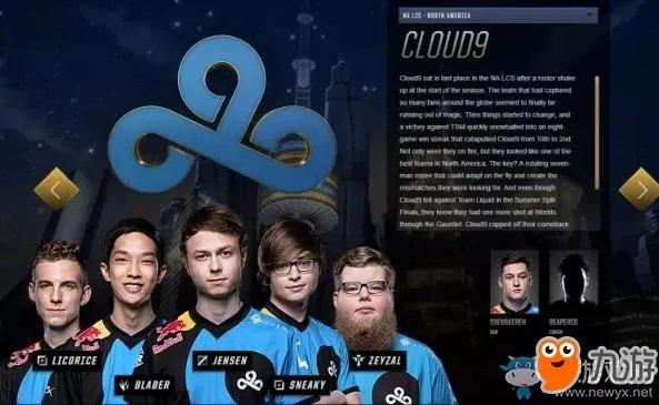 《lol》S8全球总决赛C9战队是哪个国家的 C9战队成员名单