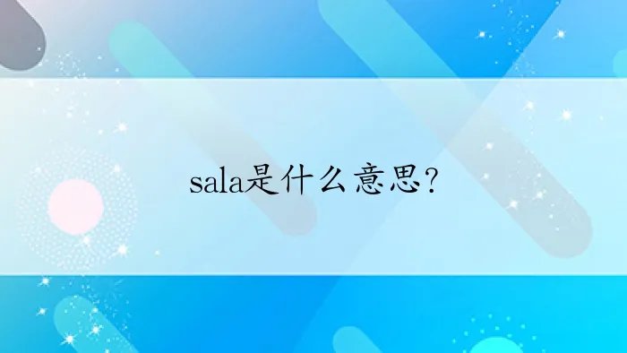 sala是什么意思？