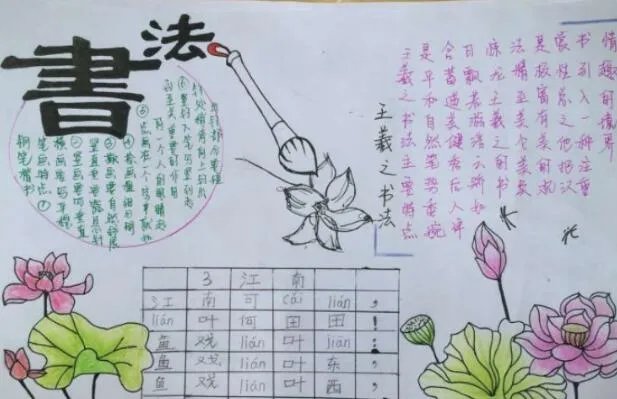 2020书法手抄报 2020书法手抄报简单又好看