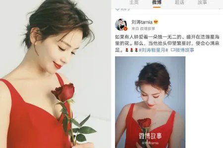 刘涛红裙展露娇媚  如此烈焰太迷人