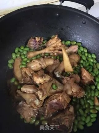 毛豆烧鸡