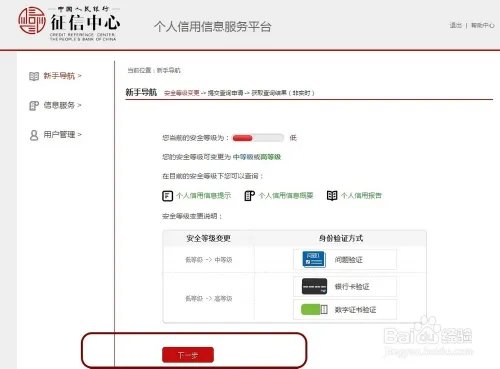 中国人民银行征信中心查询个人信用信息服务平台