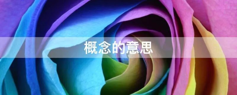 概念的意思