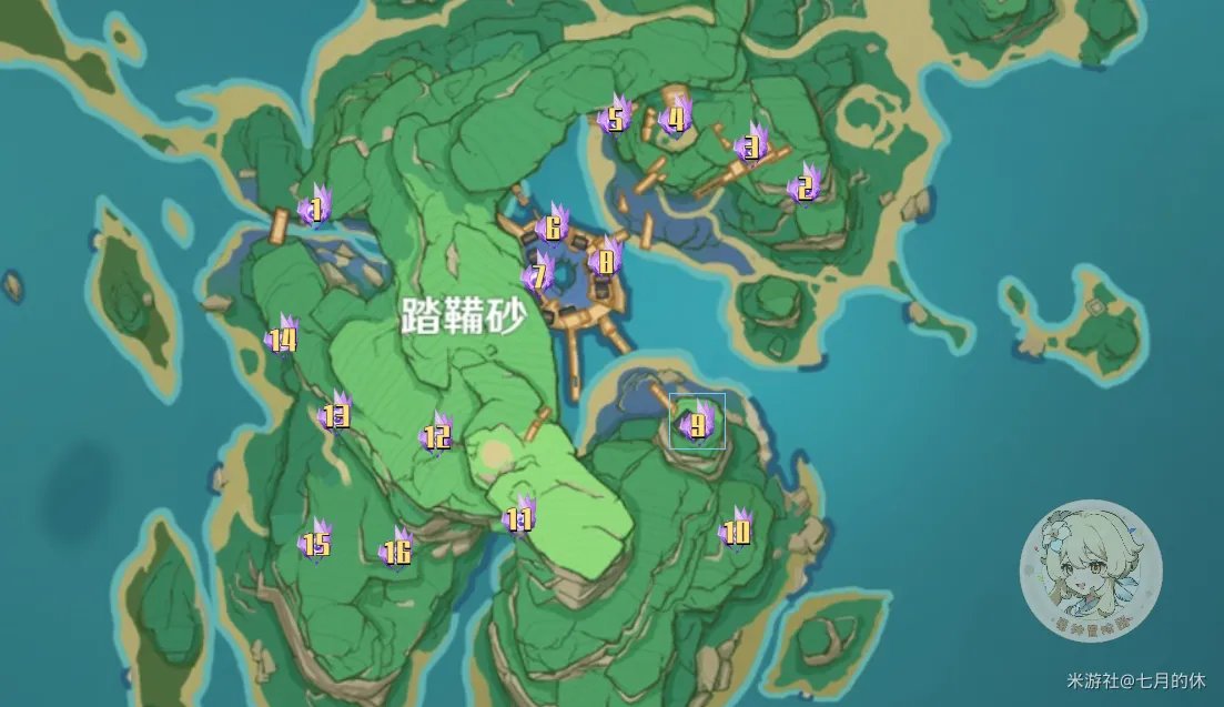 原神全雷神瞳位置坐标汇总