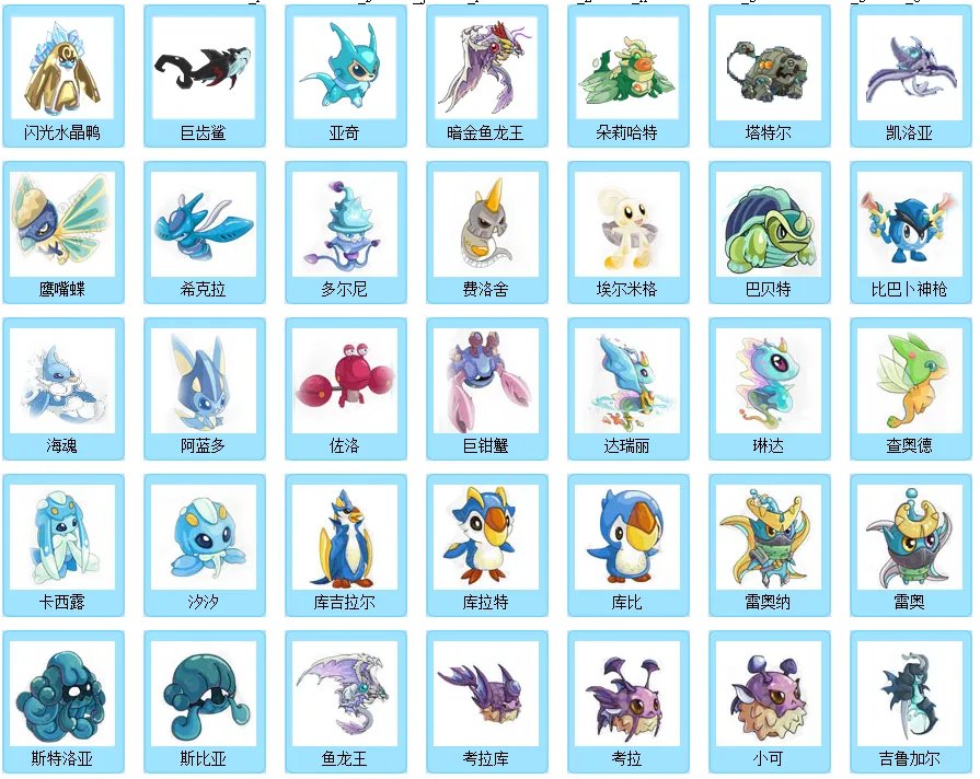 《赛尔号》都有哪些精灵 赛尔号精灵大全图片介绍