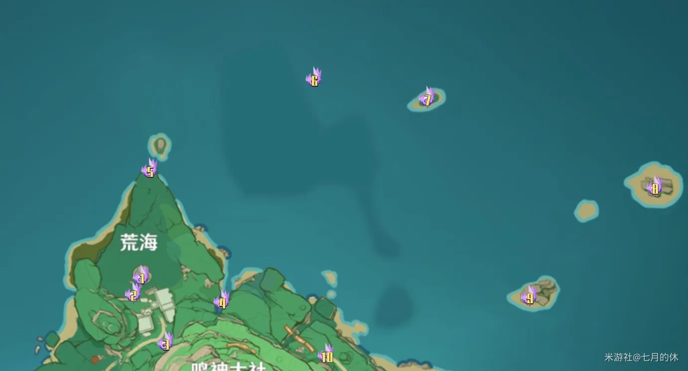 原神全雷神瞳位置坐标汇总