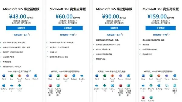 office365一年价格介绍
