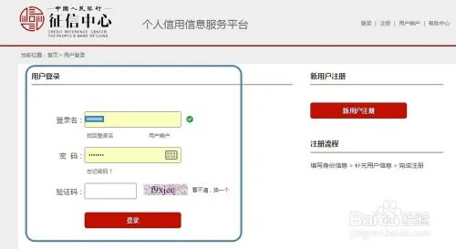 中国人民银行征信中心查询个人信用信息服务平台
