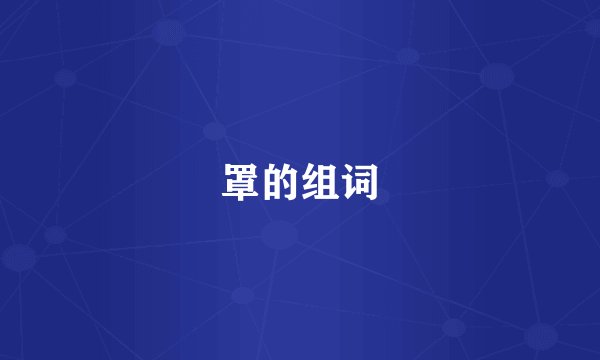 罩的组词