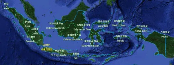 印度尼西亚属于哪个洲，印度尼西亚地图