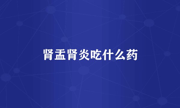 肾盂肾炎吃什么药