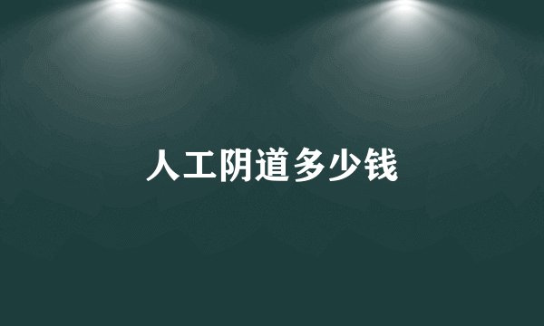 人工阴道多少钱