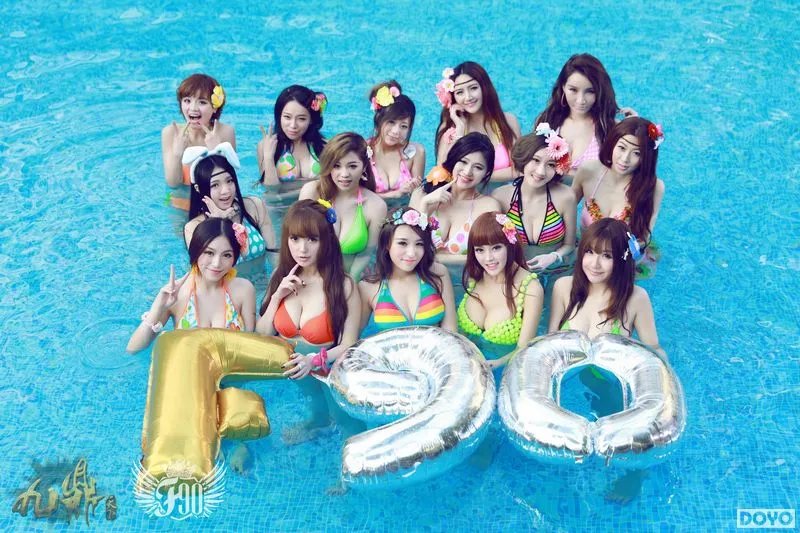 女神嫩模校花汇聚 F90巨乳天团