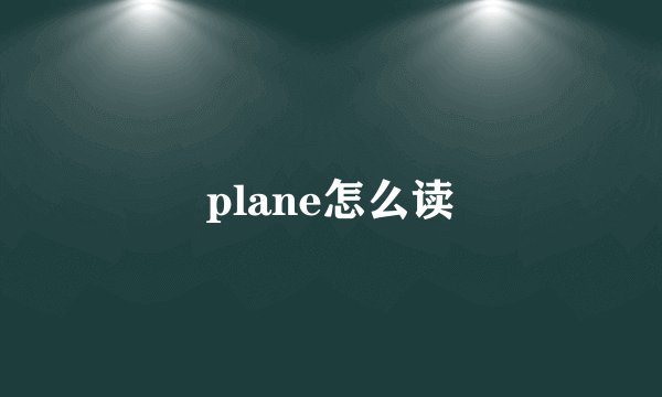 plane怎么读