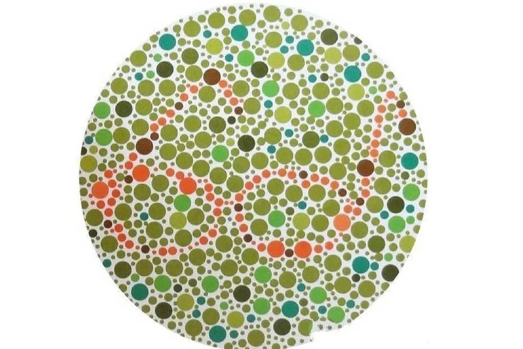 红绿色盲测试图